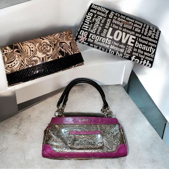 Miche Classic Chain Handle Bag and 3 Covers Madelynn Leila Pink Ribbon Shells - Picture 12 of 16